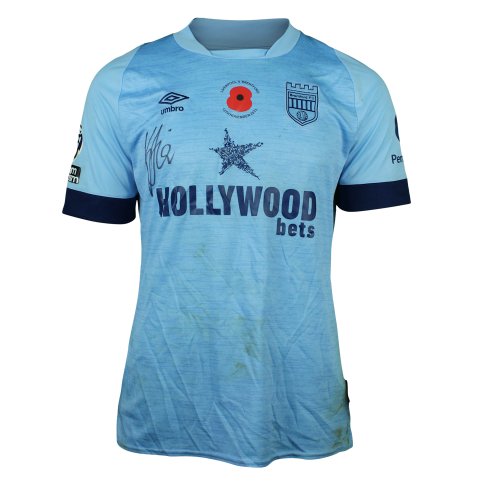 Kristoffer Vassbakk Ajer Brentford shirt