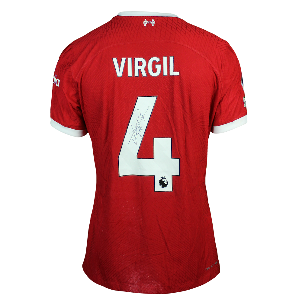 Virgil van Dijk | Liverpool - Brentford | MatchWornShirt