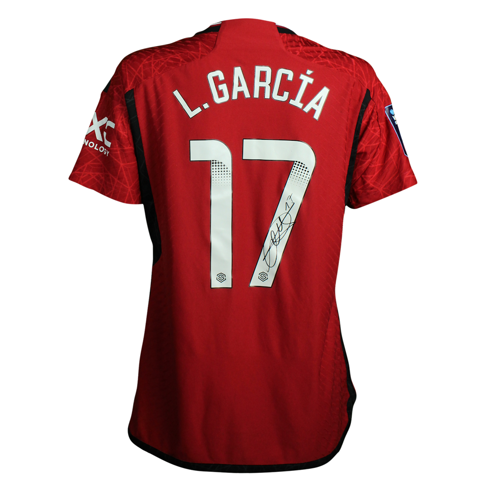 Lucía García Córdoba Manchester United WFC shirt