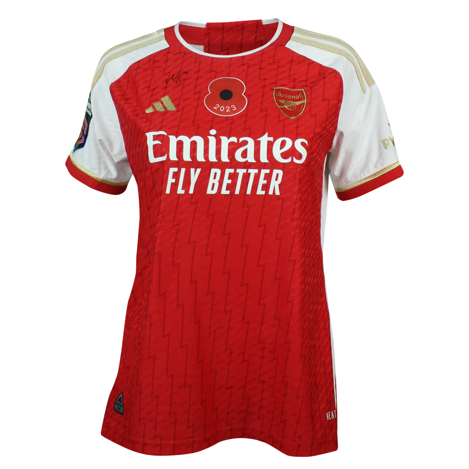 来自Arsenal WFC的Victoria Pelova球衣