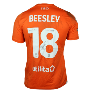 Jake Beesley Blackpool shirt