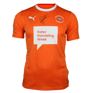 Jake Beesley Blackpool shirt