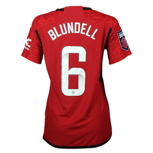 Hannah Jayne Blundell Manchester United WFC shirt