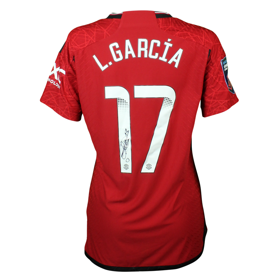 Lucía García Córdoba Manchester United WFC shirt