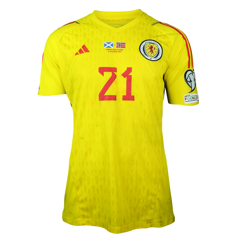 Zander Clark Scotland shirt