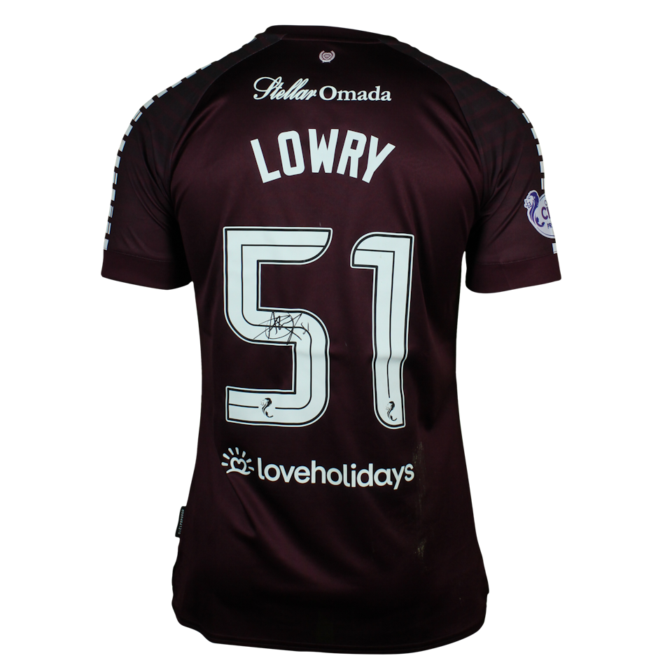 Alexander Lowry Heart of Midlothian jersey