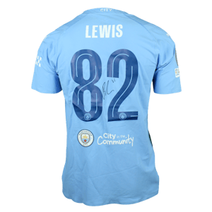 R. Lewis Manchester City shirt
