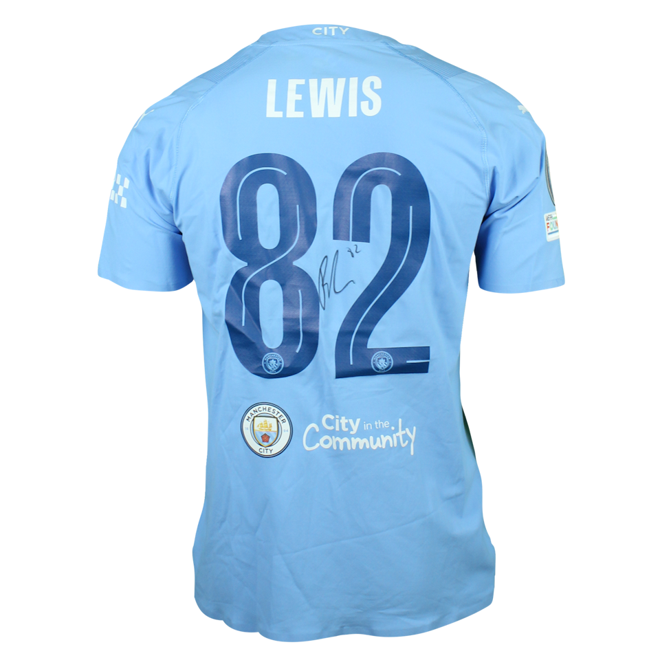 R. Lewis Manchester City shirt