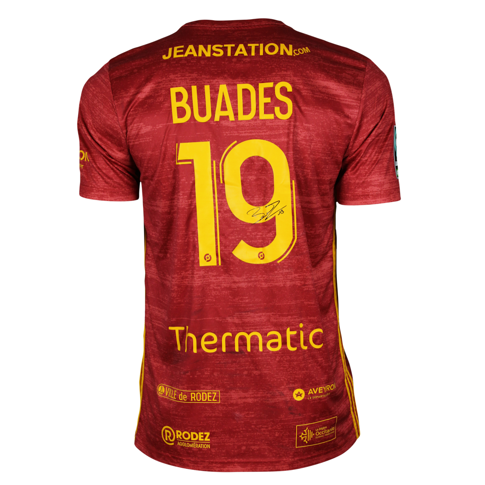 Lucas Buadés Rodez Aveyron Football shirt
