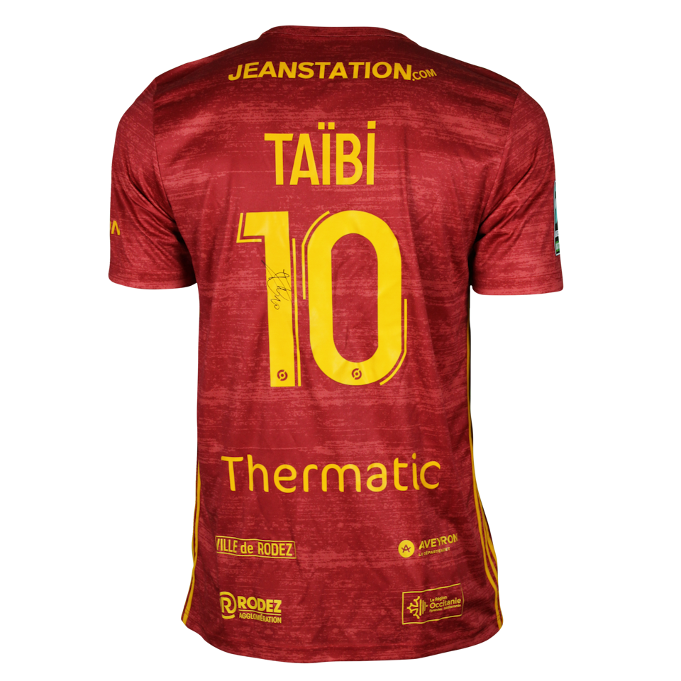 Waniss Taibi Rodez Aveyron Football shirt
