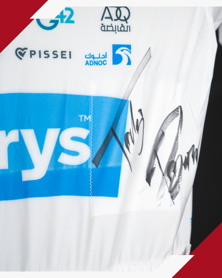 Tadej Pogačar Last White Tour de France Jersey