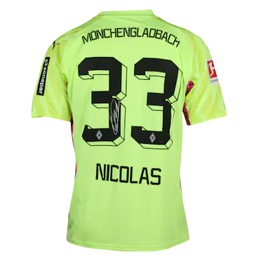 来自Borussia Mönchengladbach的Moritz Nicolas球衣