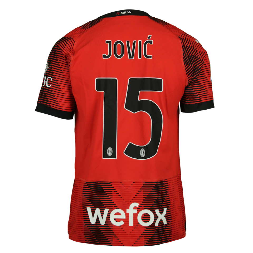 Luka Jović AC Milan camisa.