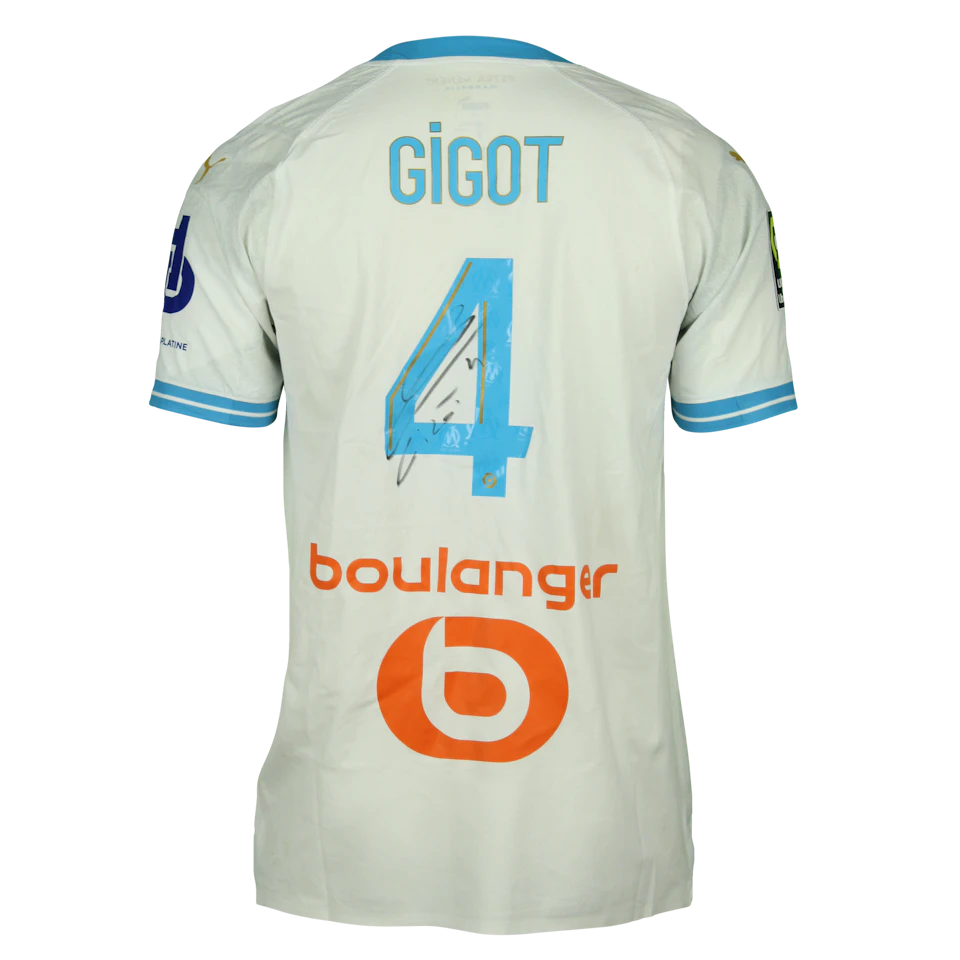 来自Olympique de Marseille的Samuel Gigot球衣