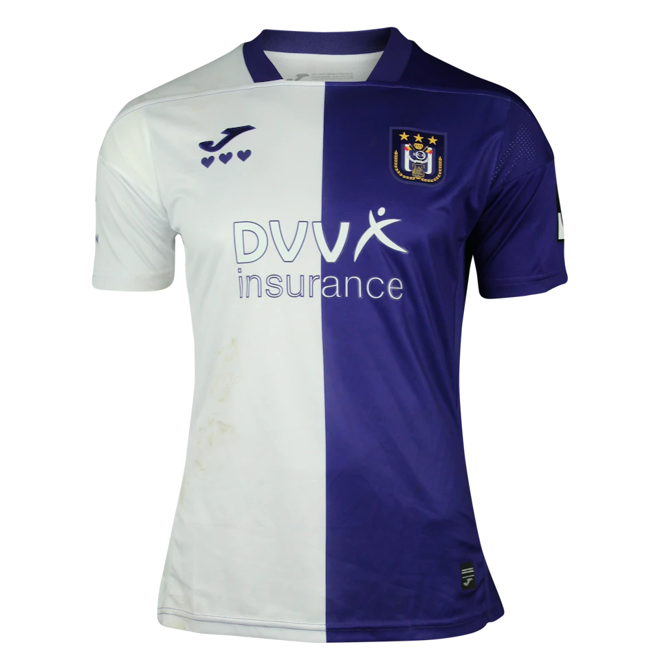 RSC Anderlecht 팀의 Thomas Delaney 셔츠