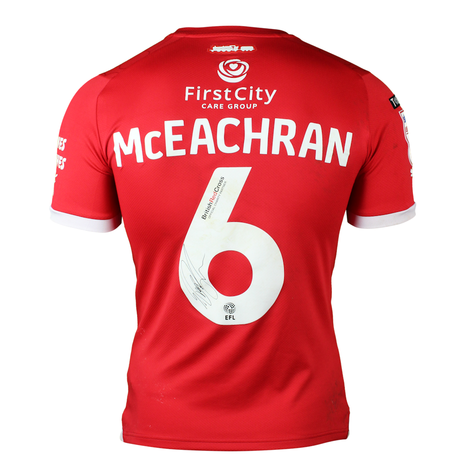 George McEachran Swindon Town shirt