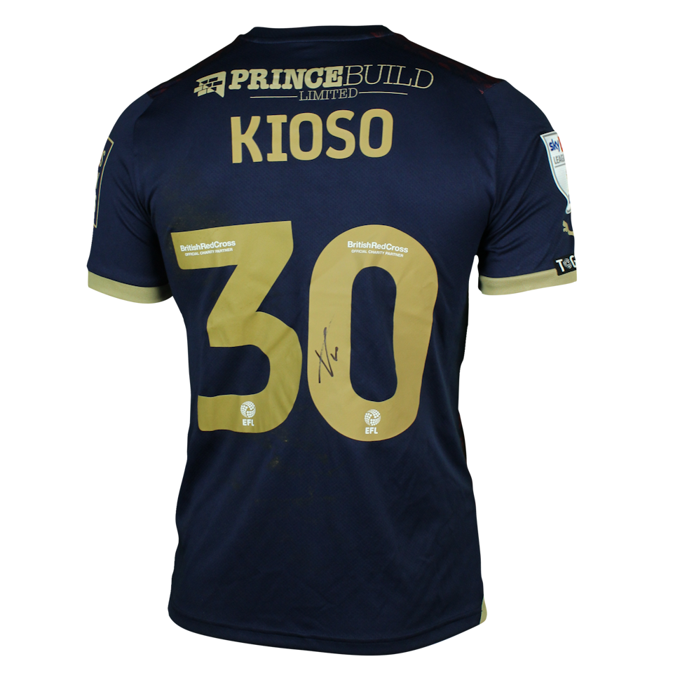 Peter Kioso Peterborough United shirt