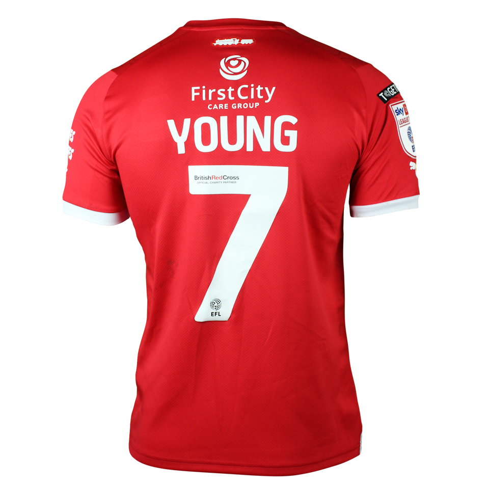 Jake Young Swindon Town shirt