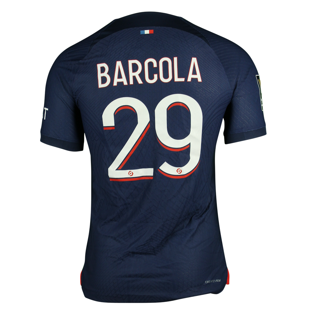 Bradley Barcola | Paris Saint-Germain - Toulouse FC | MatchWornShirt