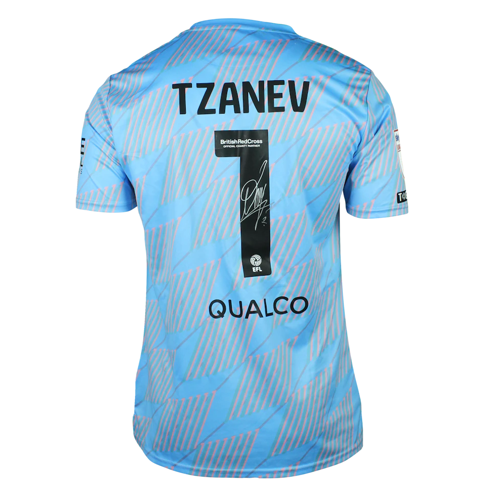 AFC Wimbledon 팀의 Nik Tzanev 셔츠