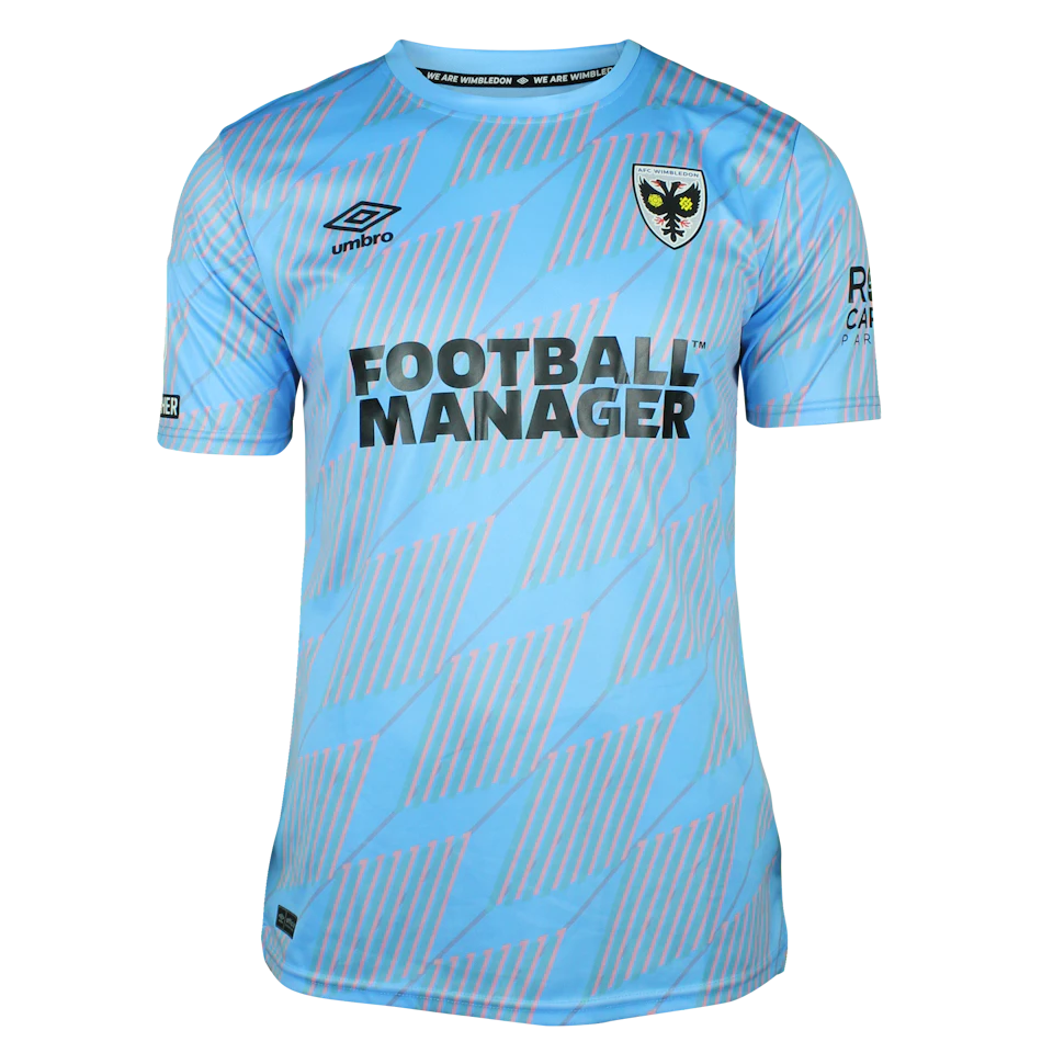 AFC Wimbledon 팀의 Nik Tzanev 셔츠