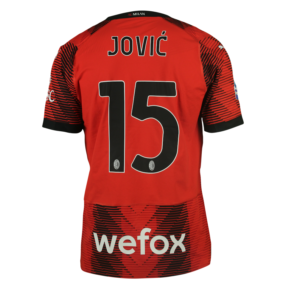 Luka Jović AC Milan camisa.