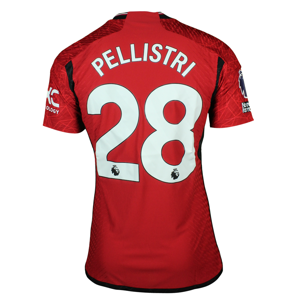Facundo Pellistri Rebollo Manchester United camisa.