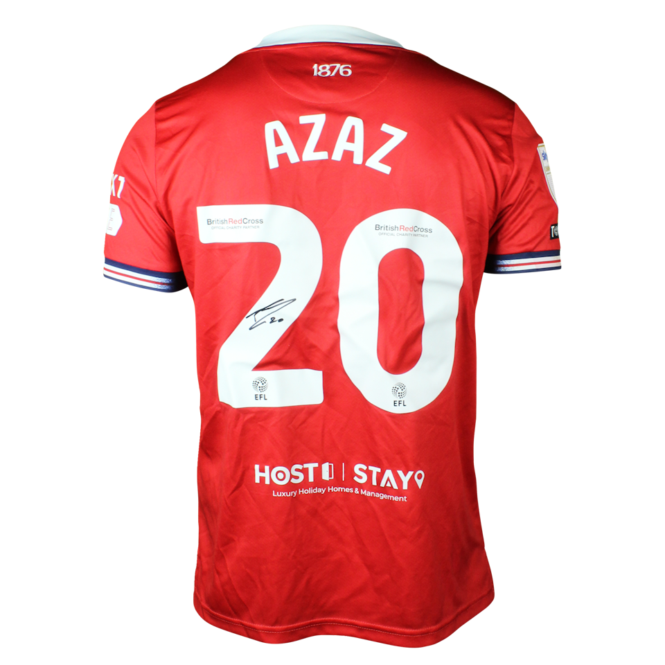 Finn Azaz Middlesbrough shirt