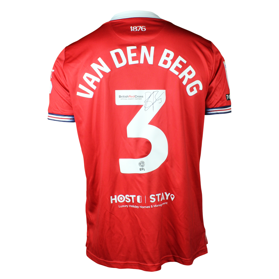 Middlesbrough 팀의 Rav van den Berg 셔츠