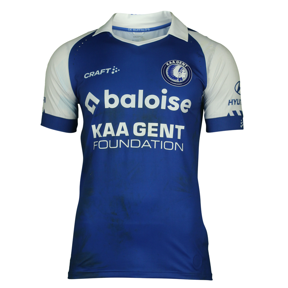 KAA Gent 팀의 Daisuke Yokota 横田大祐 셔츠