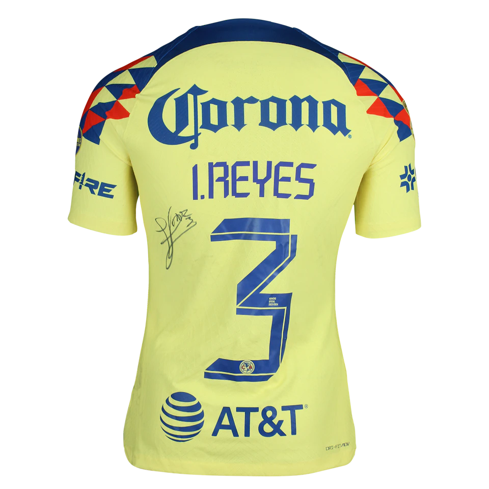 来自Club América的Israel Reyes Romero球衣