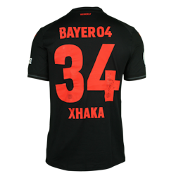 Barmenia サッカーシャツ Xhaka 34 Granit Xhaka | Bayer Leverkusen - Real Betis | MatchWornShirt