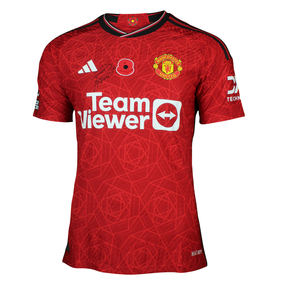 Facundo Pellistri Rebollo Manchester United camisa.
