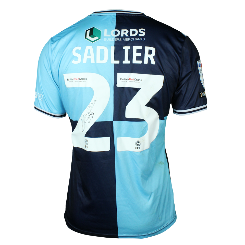 Kieran Sadlier Wycombe Wanderers camisa.