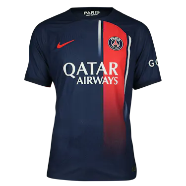 Paris Saint-Germain 팀의 Kylian Mbappé 셔츠