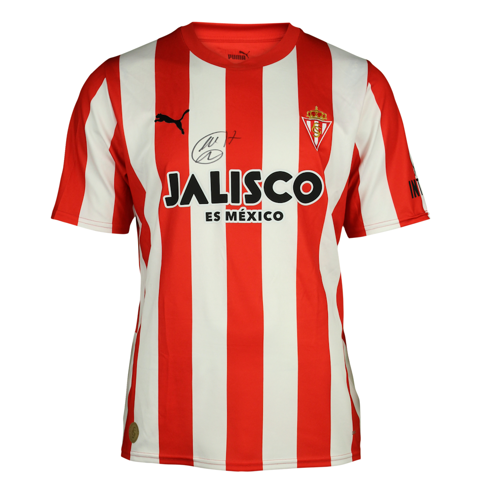 Christian Rivera Hernández Sporting Gijón shirt