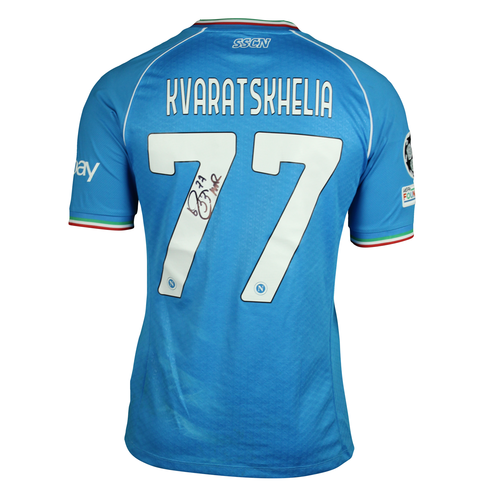 Khvicha Kvaratskhelia | Napoli - FC Barcelona | MatchWornShirt