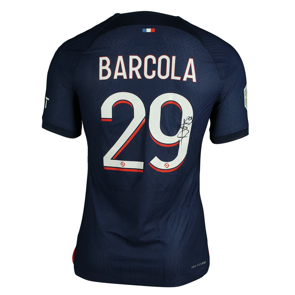 Bradley Barcola Paris Saint-Germain shirt