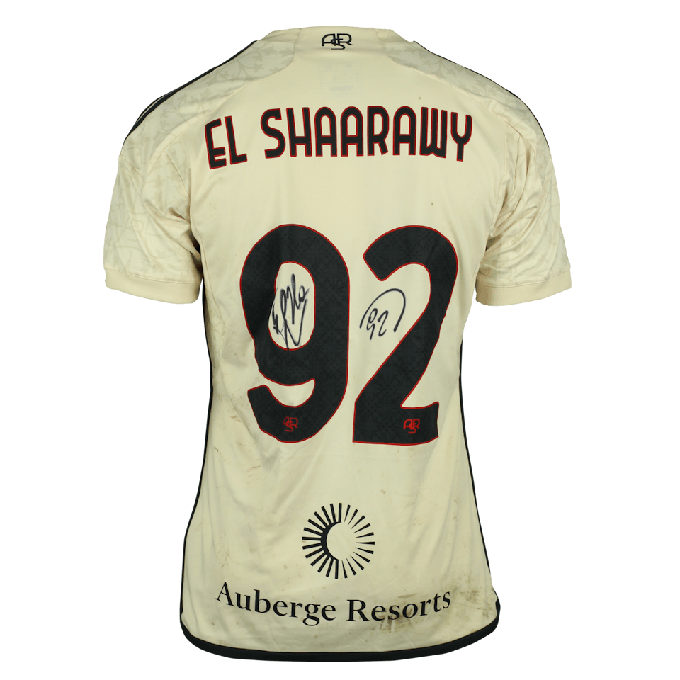 EL SHAARAWY 実使用サイン入りシャツ 92 ASローマ