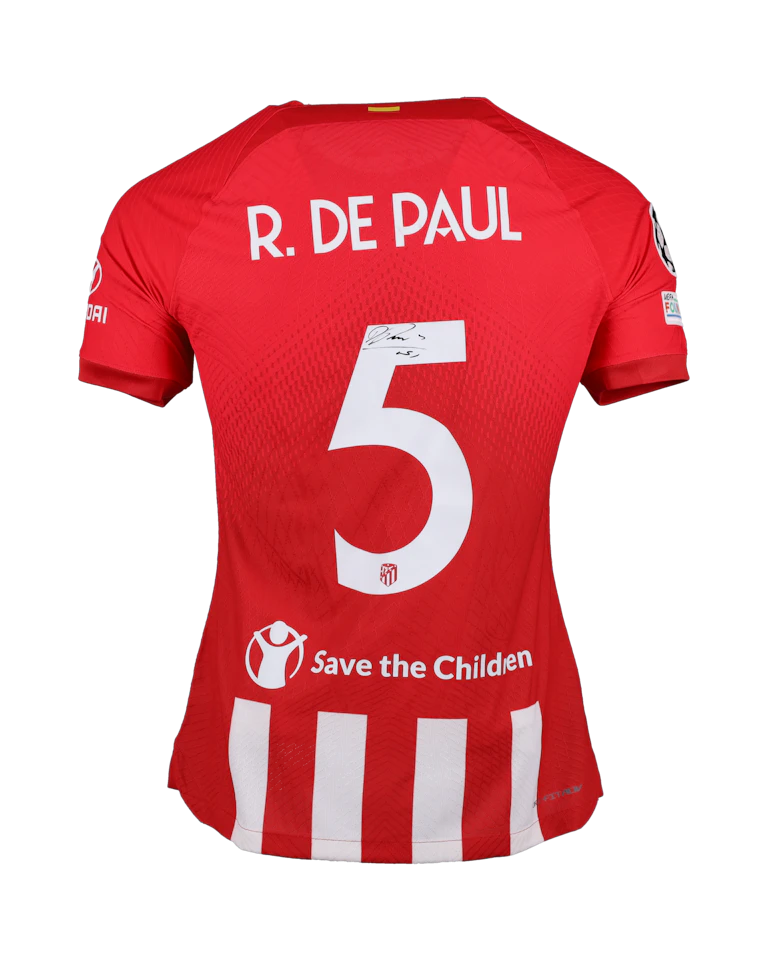 来自Atlético de Madrid的Rodrigo de Paul球衣