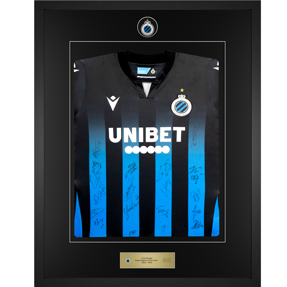 Framed Squad Signed Shirt | Club Brugge
