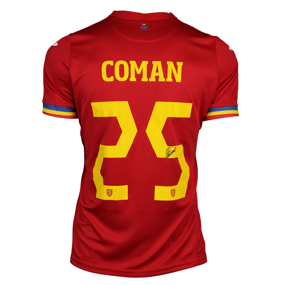 Florinel Coman Romania jersey