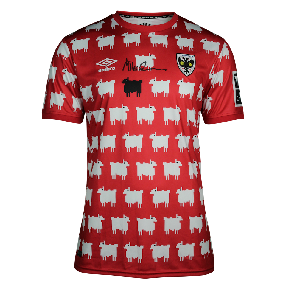 Shirt signed by Miles Jacobson