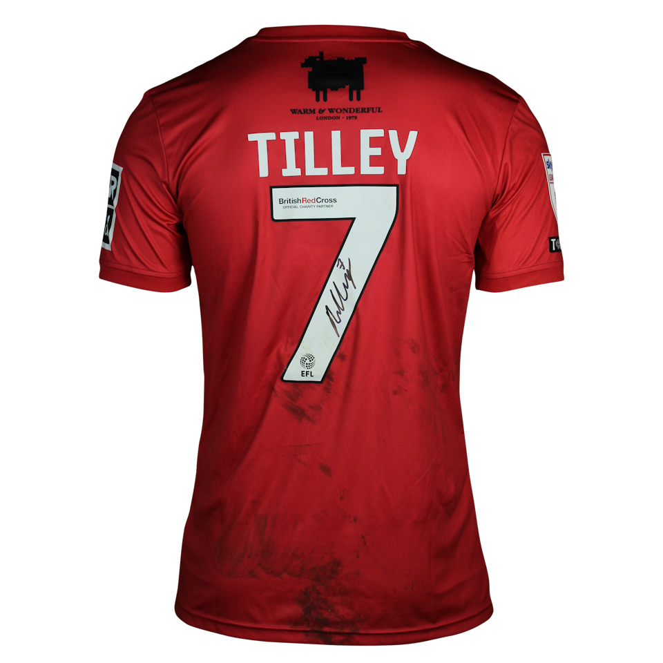 James Tilley AFC Wimbledon camisa.