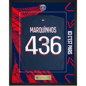 Marquinhos Limited Edition Framed Signed Shirt