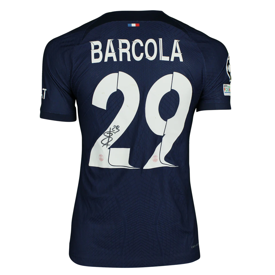 来自Paris Saint-Germain的Bradley Barcola球衣