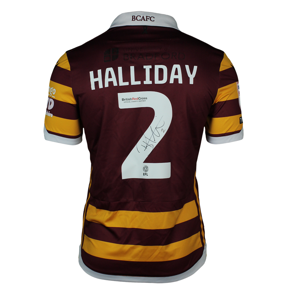 Brad Halliday Bradford City shirt