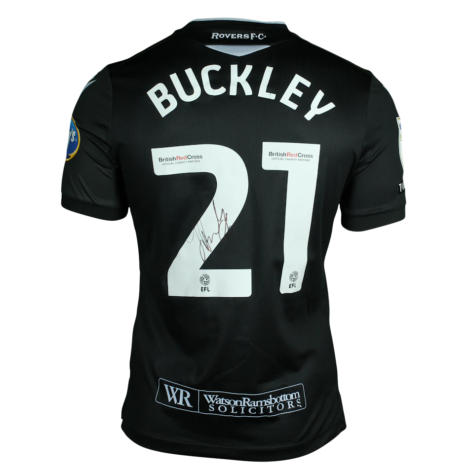来自Blackburn Rovers的John Buckley球衣