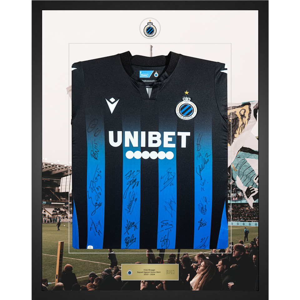 Limited Edition Framed Squad Signed Shirt | Club Brugge 