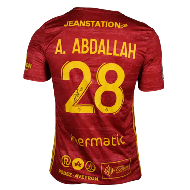 Abdel Hakim Abdallah Rodez Aveyron Football shirt